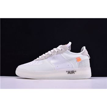 2018 Off-White x Nike Air Force 1 Low Ghosting White/Sail By Virgil Abloh