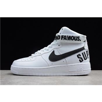 Supreme x Nike Air Force 1 High White 698696-100 Men's and Women's Size