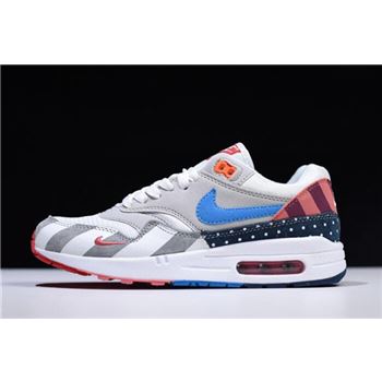 2018 Parra x Nike Air Max 1 White Multi White/Pure Platinum AT3057-100