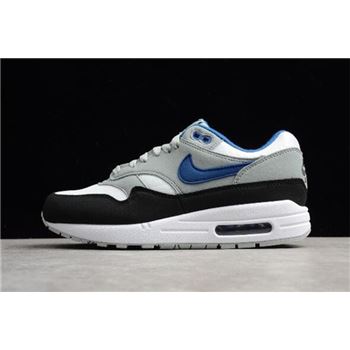 Men's Nike Air Max 1 Gym Blue White/Gym Blue-Light Pumice-Black AH8145-102