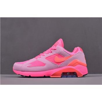 COMME des Garcons x Nike Air Max 180 Laser Pink/Solar Red-Pink Rise AO4641-602 Men's and Women's Size