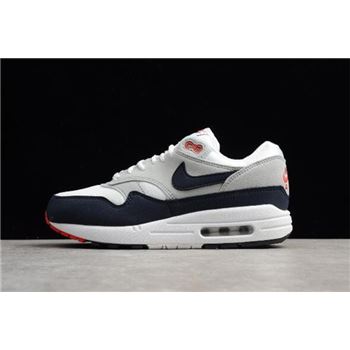 Men's Nike Air Max 1 OG Anniversary Obsidian White/Dark Obsidian 908375-104