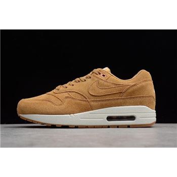 Nike Air Max 1 Premium Wheat Flax/Flax-Sail-Gum Medium Brown 875844-203