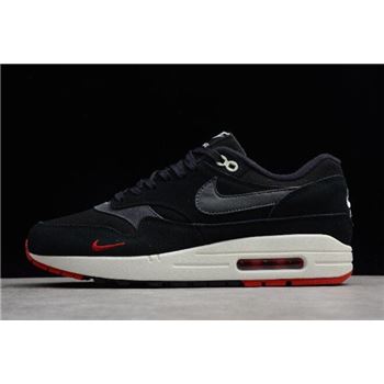 Nike Air Max 1 Premium Bred Black/Oil Grey-University Red 875844-007