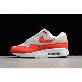 WMNS Nike Air Max 1 Habanero Red Vast Grey/Habanero Red 319986-035