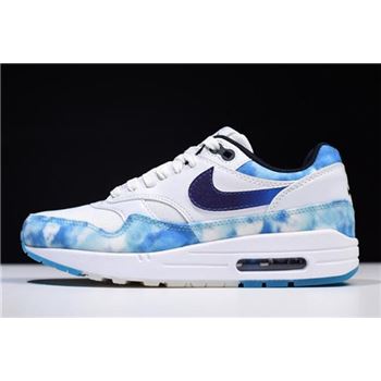 WMNS Nike Air Max 1 N7 White/Court Purple-Dark Obsidian AO2321-100