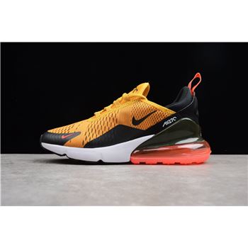 Men's Size Nike Air Max 270 Tiger Black/University Gold-Hot Punch-White AH8050-004