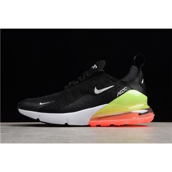 Nike Air Max 270 SE Black White Green Running Shoes AQ9164-003