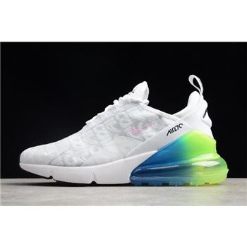 Nike Max 270 White/Explosion Green-Blue-Pink BQ0742-998