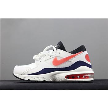 Men's Nike Air Max 93 OG Flame Red White/Habanero Red-Neutral Indigo-Black 306551-102