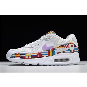 Nike Air Max 90 NIC QS International Flag White/Multi-Color AO5119-100