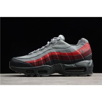 Nike Air Max 95 Essential Anthracite/Cool Grey-Red Running Shoes 749766-025