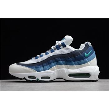 Nike Air Max 95 OG White/Emerald Green-Court Blue-Slate 554970-131