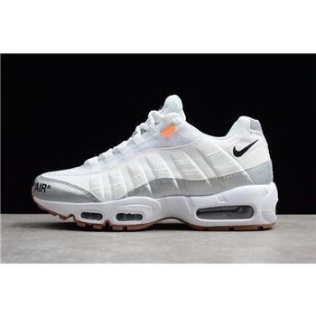 Off-White x Nike Air Max 95 White Silver Men's Size 609048-159