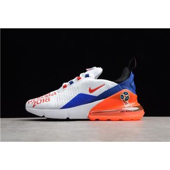 WMNS Nike Max 270 FIFA World Cup Russia 2018 White/Racer Blue-Unvrsty Red AQ7982-406