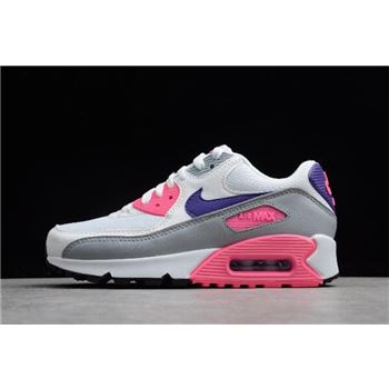 WMNS Nike Max 90 Essential Laser Pink White/Court Purple-Wolf Grey-Laser Pink 325213-136