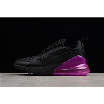 Women's Nike Air Max 270 Black Purple Running Shoes AH6789-106