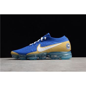 Men's NikeLab Air VaporMax Flyknit Sapphire Blue/White-Gold AA3858-103