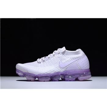 New Fashion Nike Air VaporMax Flyknit 2.0 Light Violet/White Women's Running Shoes