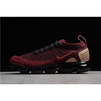 Nike Air VaporMax Flyknit 2 NRG Team Red/Black-Vachetta Tan AT8955-600