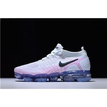 Nike WMNS Air VaporMax Flyknit 2.0 White/Hydrogen Blue-Pink 942843-102