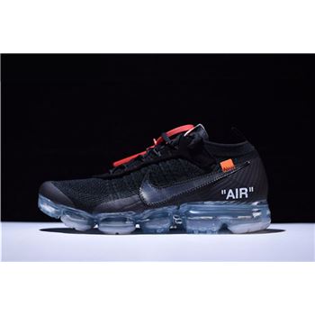 Virgil Abloh's New Off-White x Nike Air VaporMax Black/Total Crimson-Clear AA3831-002