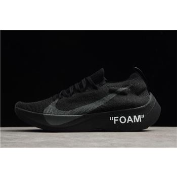 2018 Off-White x Nike Vapor Street Flyknit Black AQ1763-002 For Sale