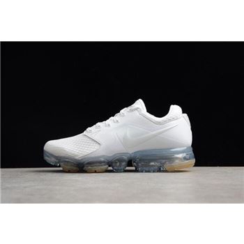 Women's Nike Air VaporMax White/White-Metallic Silver Running Shoes AH9045-101