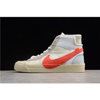 Supreme x OFF-White x Nike Blazer Studio Mid Sail/White-Muslin-Red AA3832-006