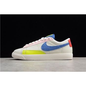 Women's Nike Blazer Low Sail/Racer Blue-Arctic Pink AQ4140-101