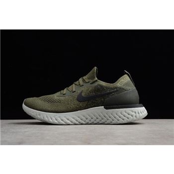 Men's and Women's Nike Epic React Flyknit Olive AQ0067-300