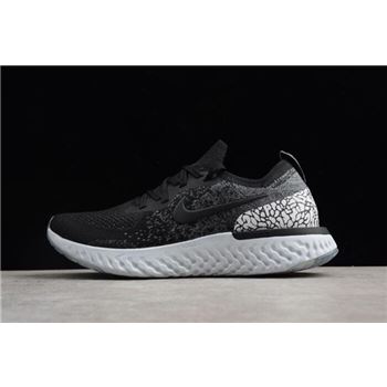 Nike Epic React Flyknit Black Gray White Men's and Women's Size Running Shoes AQ0067-991