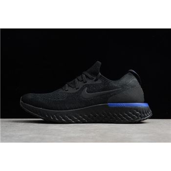 Nike Epic React Flyknit Black/Racer Blue Men's and Women's sizing AQ0067-004