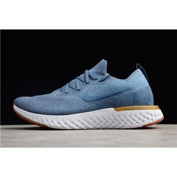 Nike Epic React Flyknit Blue/Metallic Gold-White AQ0067-995