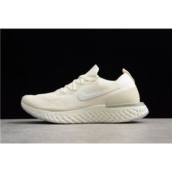 Nike Epic React Flyknit Light Cream Running Shoes AQ0070-201