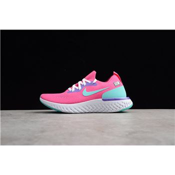 Nike WMNS Epic React Flyknit Laser Pink/Dust Cactus-Purple AQ0070-603