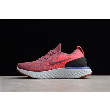 Women's Nike Epic React Flyknit Vintage Wine Rust Pink/Hyper Crimson AQ0070-601