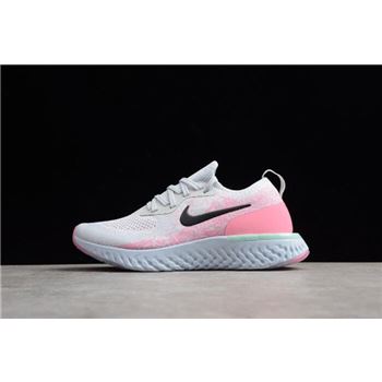 Womens Nike Epic React Pink Beam Pure Platinum/Hydrogen Blue-Pink Beam-Black AQ0067-007