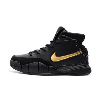 Nike Zoom Kobe 1 Protro Mamba Day Black/White-Metallic Gold AQ2728-002