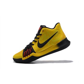 Bruce Lee Nike Kyrie 3 Mamba Mentality Tour Yellow/Black Basketball Shoes AJ1692-700