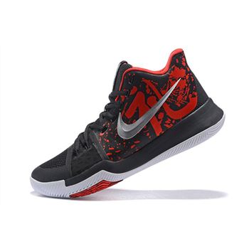 Latest Nike Kyrie 3 Samurai Dark Obsidian/Red-White 852395-900