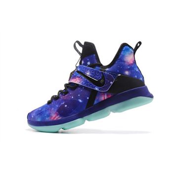 Men's Nike LeBron 14 Galaxy Glow In The Dark Basketball Shoes For Sale