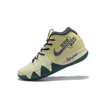 Nike Kyrie 4 PE Yellow Green Men's Size Basketball Shoes