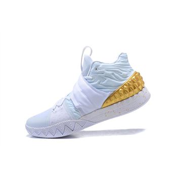 Nike Kyrie S1 Hybrid White/Metallic Gold Men's Size