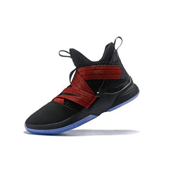 Nike LeBron Soldier 12 Red Straps Black/Red AO2609-003