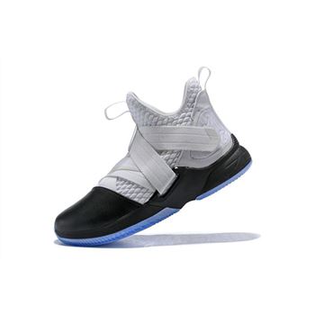 Nike LeBron Soldier 12 White/Black Men's Basketball Shoes