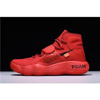 Virgil Abloh Off-White x Nike REACT Hyperdunk 2017 Big Red/Black-Orange AJ4578-102