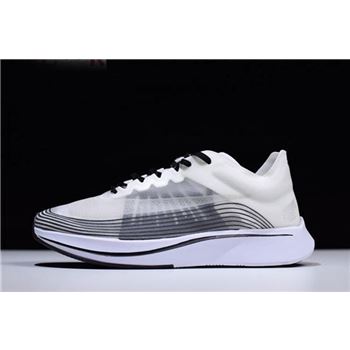 2018 Nikelab Zoom Fly SP White/Black-Summit White Men's and Women's Size AA3172-101