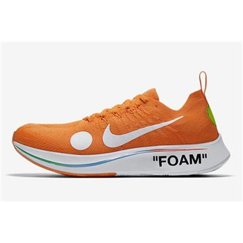 2018 Off-White x Nike Zoom Fly Mercurial Flyknit Total Orange/White-Volt AO2115-800