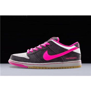 Nike SB Dunk Low Premium QS Disposable Black/Pink Foil-White 504750-061